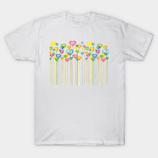 Colorful Hearts T-Shirt